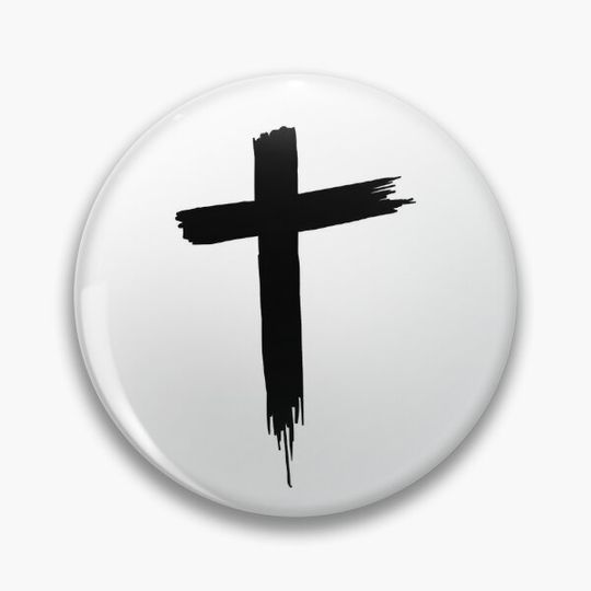 Discover Christian Cross Pin Button