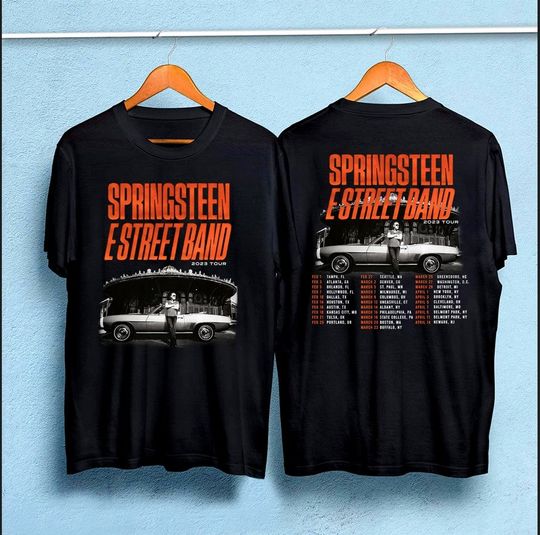 Discover Bruce Springsteen The E Street Band Tour 2023 T-Shirt, Vintage Bruce Springsteen Tshirt, Music Tour Shirt