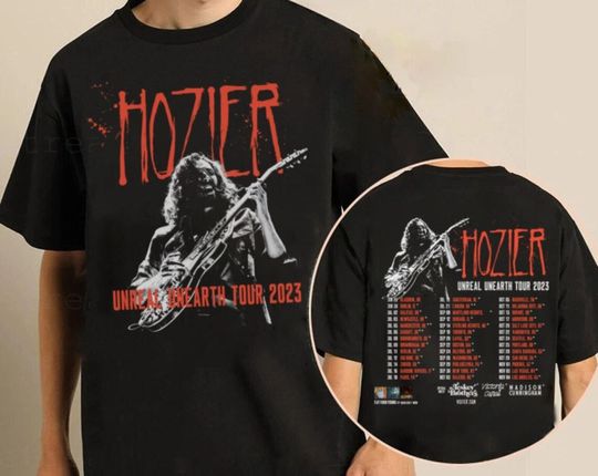 Discover Hozier Unreal Unearth Tour 2023 T Shirt, Unreal Unearth Tour 2023 Merch, Hozier Concert