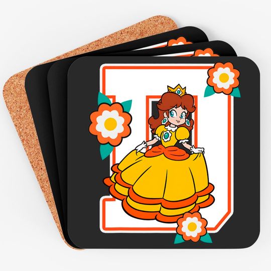 Discover Super Mario Cute Daisy Flowers Poster Graphic Coasters