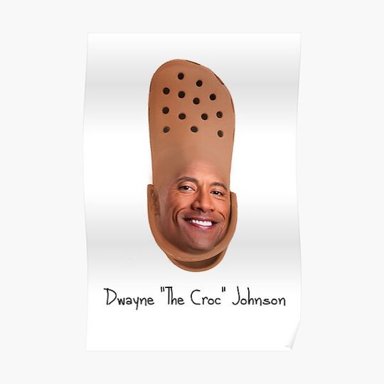 Discover Dwayne The Croc Johnson Premium Matte Vertical Poster