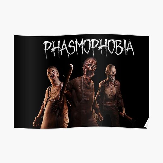 Discover Phasmophobia Ghost Models Premium Matte Vertical Poster