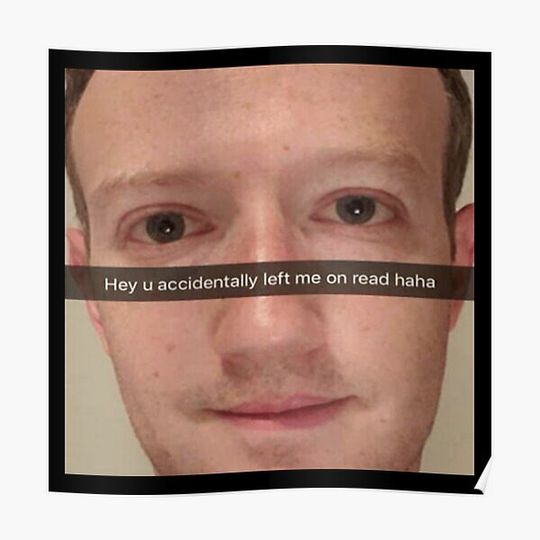 Discover mark zuckerberg meme Premium Matte Vertical Poster