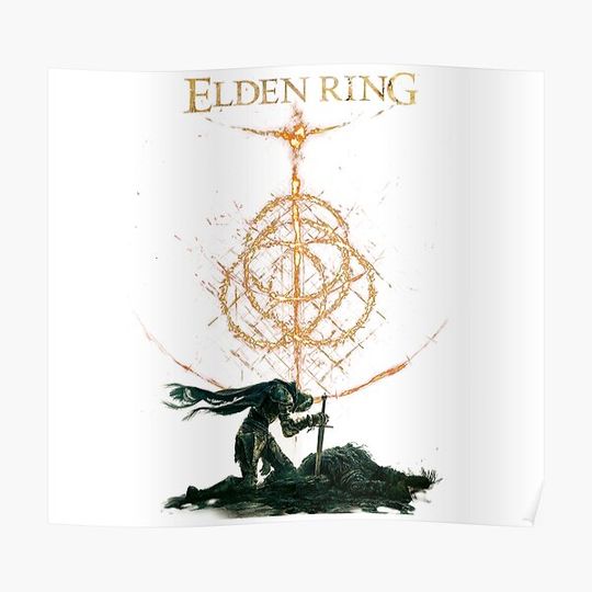 Discover Elden Ring Symbol for Gamers Premium Matte Vertical Poster