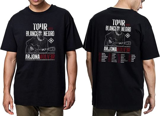 Discover Ricardo Arjona Shirt Tour Blanco Y Negro Arjona Volver 2023 Shirts, Music Tour 2023 Tshirt