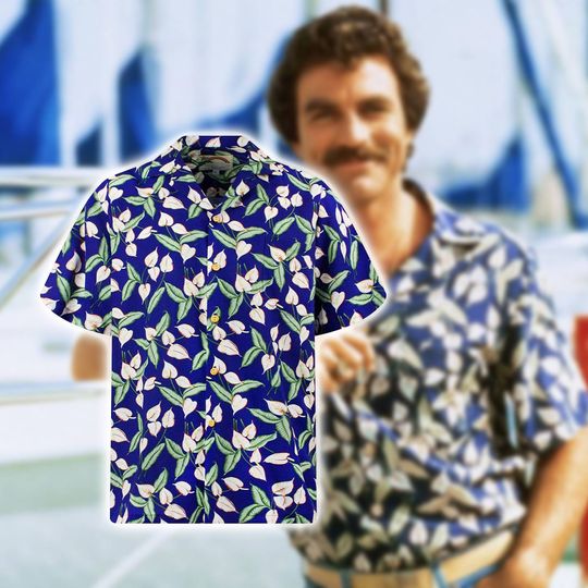 Discover Magnum P.I Hawaiian Shirt | Tom Selleck Shirt | Thomas Magnum Summer Hawaiian Shirt | Magnum P.I Movie Summer Hawaiian Shirt