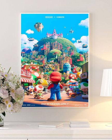 Discover Super Mario Poster, The Super Mario Movie Poster, Super Mario Nintendo Poster