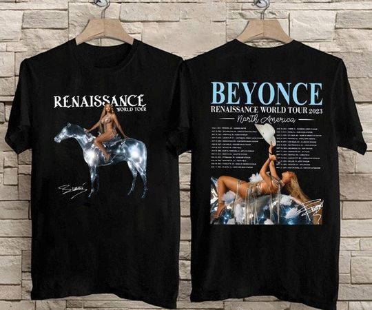 Discover Beyonc Renaissance World Tour Merch, Beyonce Renaissance World Tour Double Sided T-Shirt