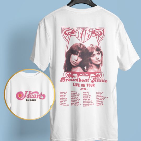 Discover Camiseta Heart Dreamboat Annie Band