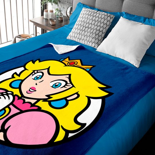 Discover Princess Peach Baby Blankets, Princess Peach Nintento World Baby Blankets, Super Mario Baby Blankets