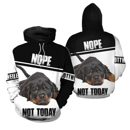 Discover Rottweiler Dog 3D All Over Print Pullover Hoodie, 3D Hoodie For Men