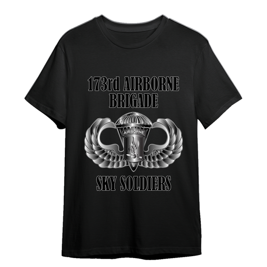 Discover Veteran Gift-173rd Airborne sky soldierss Back Desi T-shirt