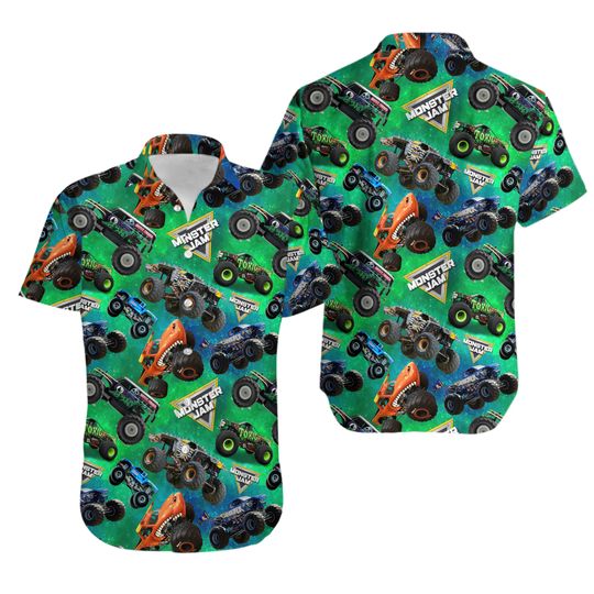 Discover Monster Truck Hawaiian Shirt
