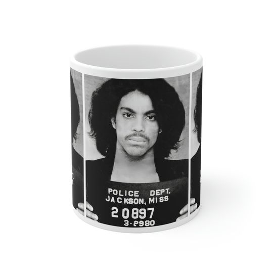 Discover Prince Mugshot Coffee Mug