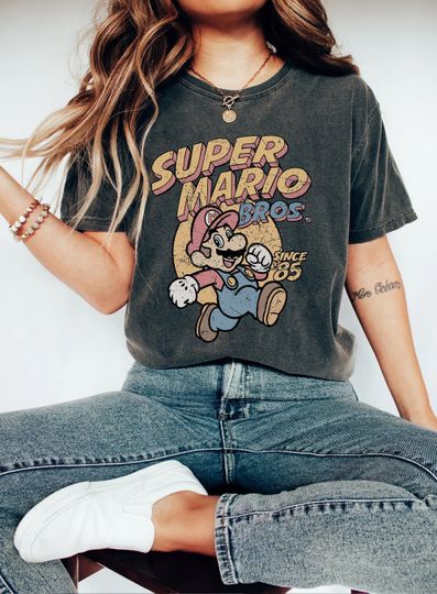 Discover Retro Super Mario 1985 Shirt, Vintage Super Mario Bros 85 Shirt