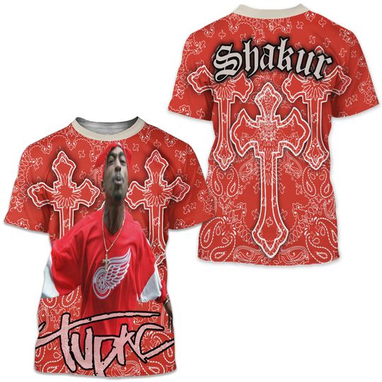 Discover Tupac Red RIP Garment Set - All over print t shirt