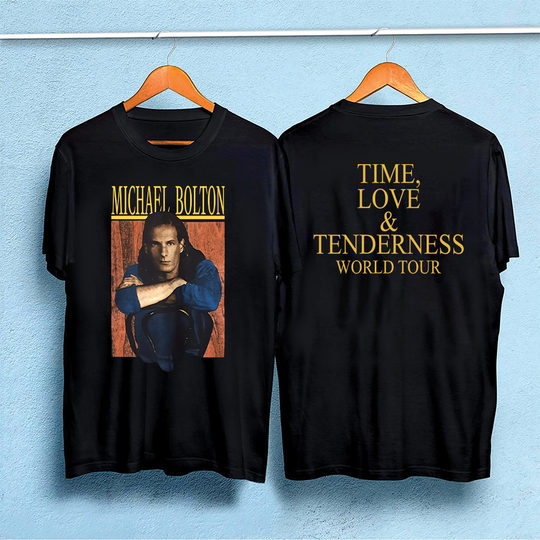 Discover Vintage Michael Bolton Time Love & Tenderness World Tour Promo T Shirt