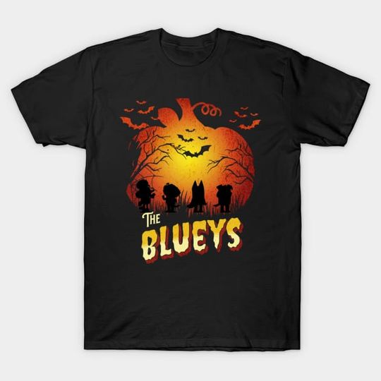 Discover Blueys Halloween Ghost Forest BlueyDad Halloween T-Shirt
