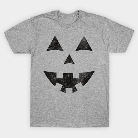 Discover Halloween Jack-O-Lantern Pumpkin Face Distressed - Halloween Costume T-Shirt