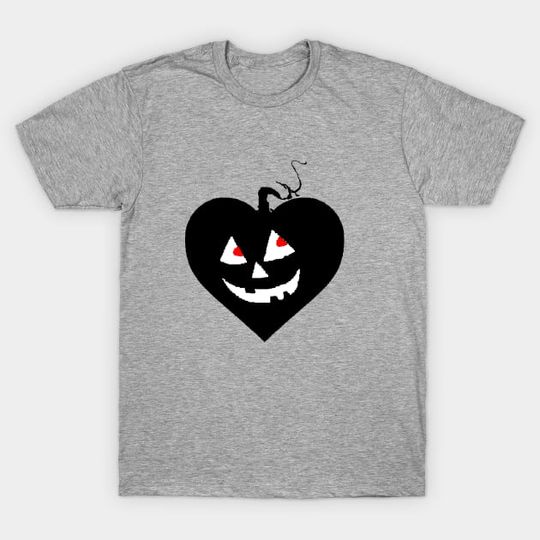 Discover Happy Hallowin Party Heart Halloween Day Red Pumpkin T-Shirt