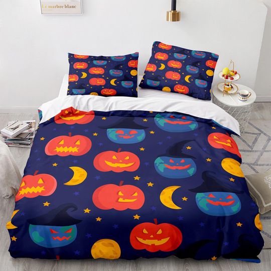 Discover Pumpkins At Night Halloween Housses De Couette