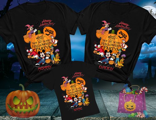 Discover Disney Halloween T-Shirt Familiaux Assortis