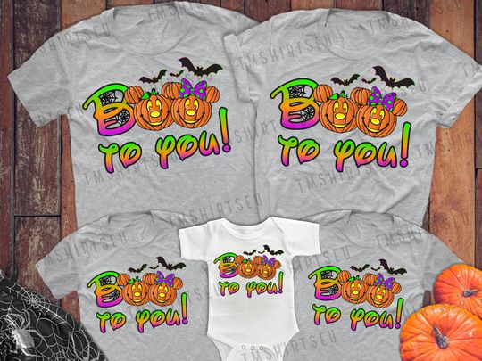 Discover Halloween Boo Bash Disney T-Shirt Familiaux Assortis