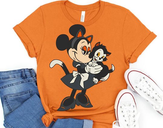 Discover Chemise Gothique Minnie Mouse Et Figaro Cat T-Shirt