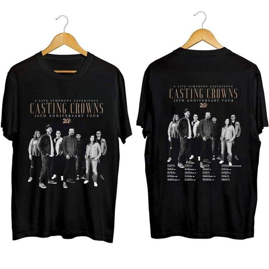 Discover Camisa da turnê do 20º aniversário do Casting Crowns, camisa dos fãs da banda The Casting Crowns