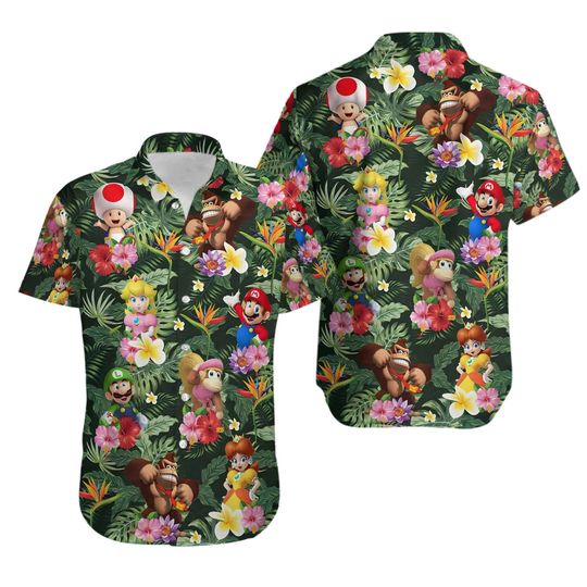 Discover Super Mario Shirt, Mario Hawaiian Shirt