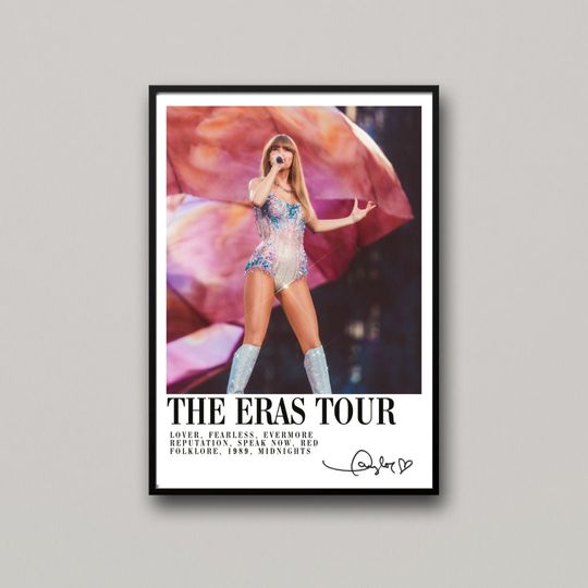 Discover ERAS TOUR 오프닝 넘버 포스터, 폴라로이드 미학, 연인시대 포스터