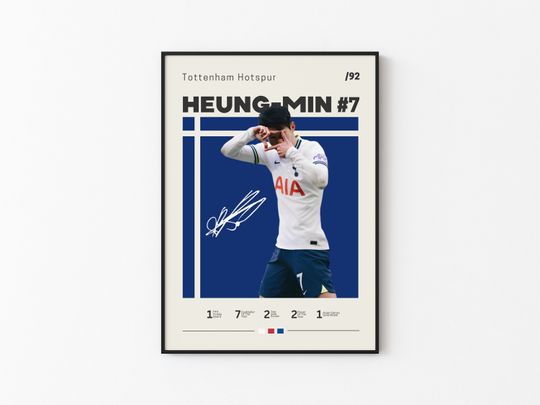 Discover 손흥민 포스터, 토트넘 홋스퍼, 풋볼 프린트, 축구 포스터