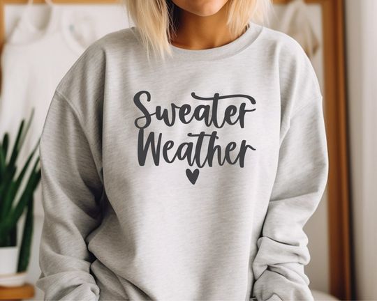 Discover 아늑한 스웨터 날씨 스웨트셔츠, 아늑한 가을 시즌 셔츠