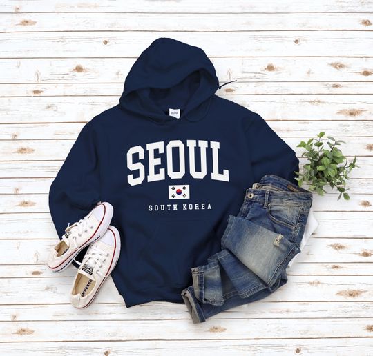 Discover 서울 후디 스웨트셔츠, 서울 스웨터 대한민국 국기           .
