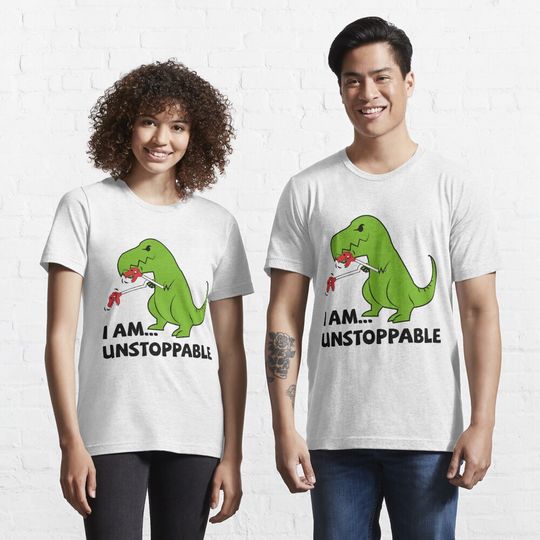 Discover 나는 멈출 수 없다 T-rex 에센셜 티셔츠
