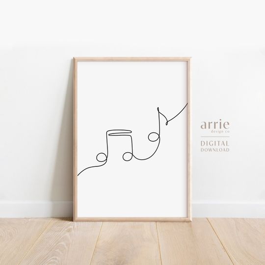Discover 단순한 음악 예술 | 현대 음악 포스터                  .