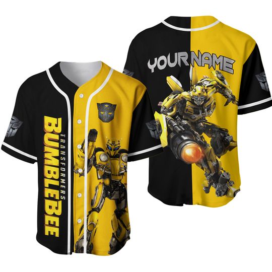 Discover Camisa de beisebol personalizada TRANSFORMERS BumbleBee
