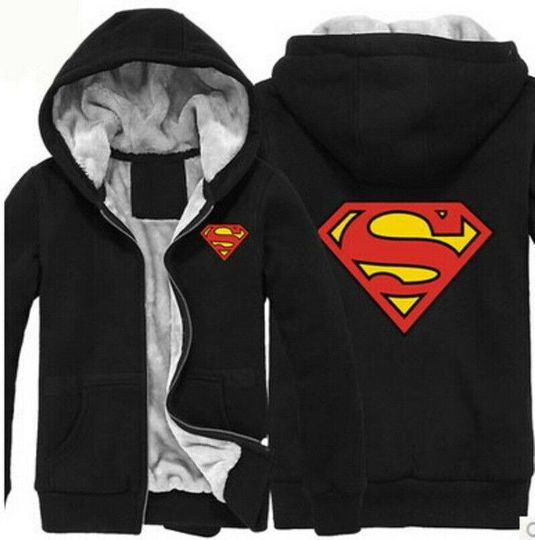 Discover Superman Superhero Fleece Hoodie