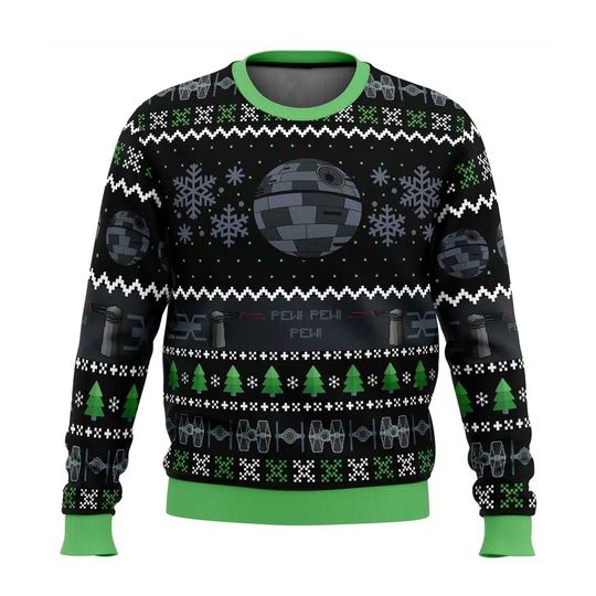 Discover 임페리얼 데스 스타워즈 어글리 크리스마스 스웨터, 스타워즈 어글리 스웨터 니트