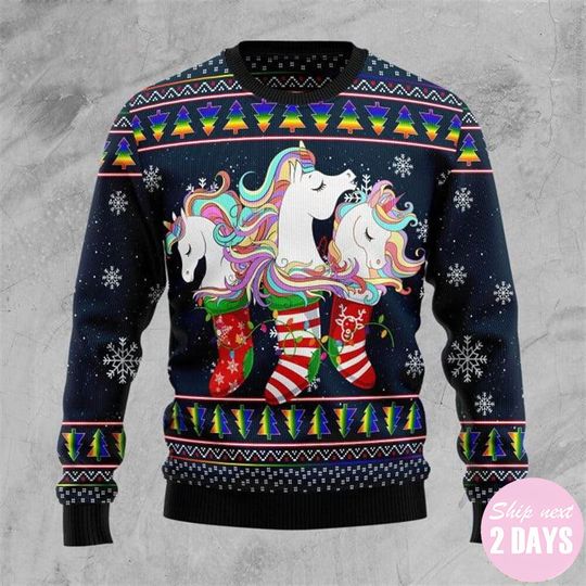 Discover 유니콘 어글리 크리스마스 스웨터 크리스마스 어글리 스웨터 2023, 어글리 크리스마스 스웨터