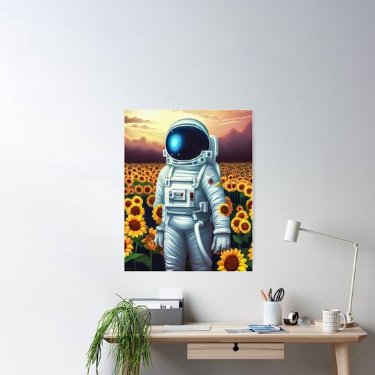 Discover 해바라기 밭의 우주비행사 포스터