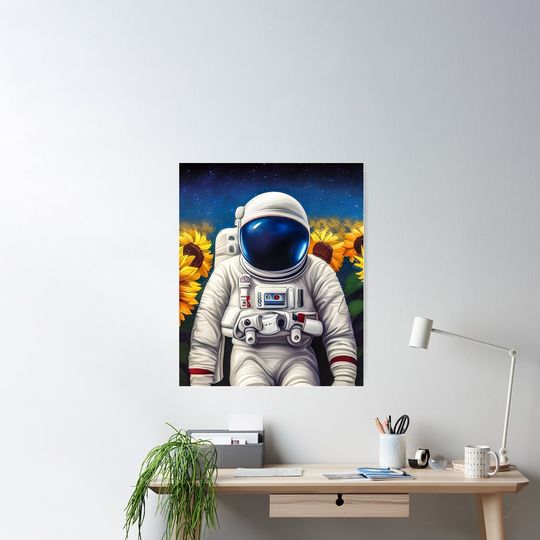 Discover 해바라기 밭의 우주비행사 포스터