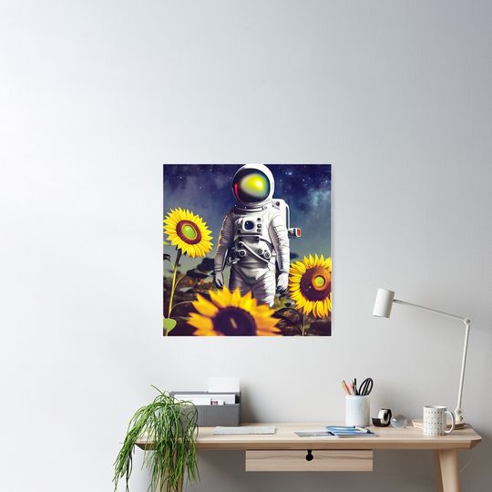 Discover 우주비행사 해바라기 은하 포스터