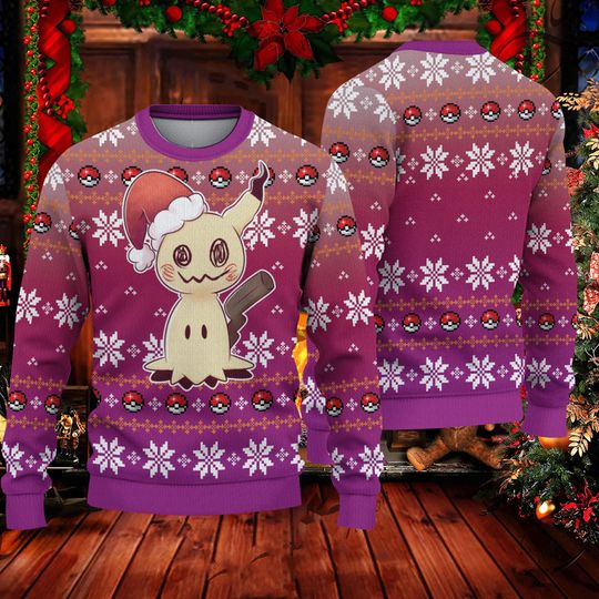 Discover 미미큐 어글리 크리스마스 스웨터, 미미큐 팬 어글리 스웨터 올 프린트