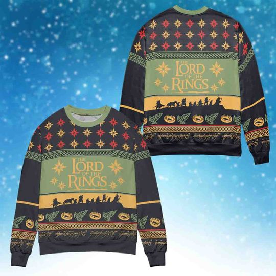 Discover 반지의 제왕 크리스마스 어글리 스웨터, LOTR 어글리 스웨터,   어글리 크리스마스 스웨터