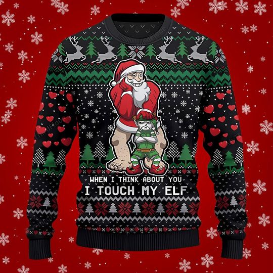 Discover 웃긴 못생긴 크리스마스 스웨터 선물, 산타클로스 겨울 크리스마스 스웨터, 팬 선물 2023