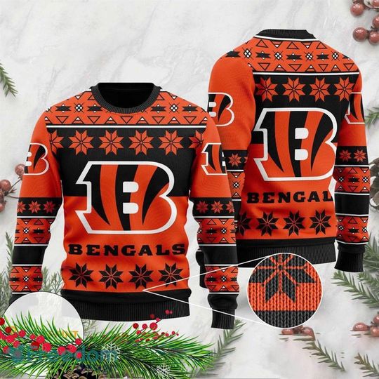 Discover Cincinnati Bengals NFL 홀리데이 파티 뱅글 아이디어 어글리 크리스마스 스웨터