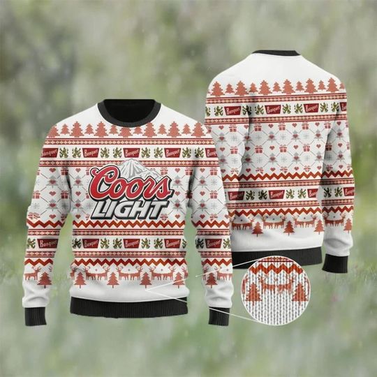 Discover 쿠어스 라이트 맥주 크리스마스 어글리 스웨터