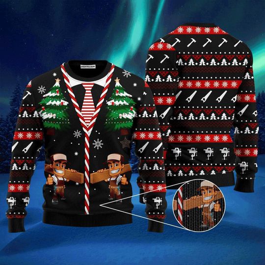 Discover 목수 스웨터 크리스마스 - 귀여운 크리스마스 패턴 스웨터