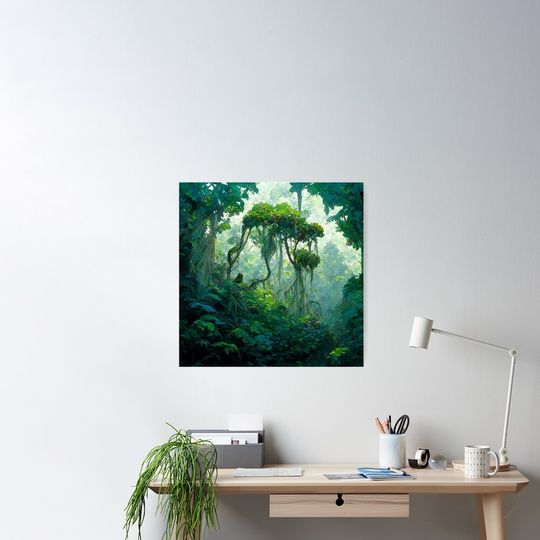 Discover 녹색 숲 포스터